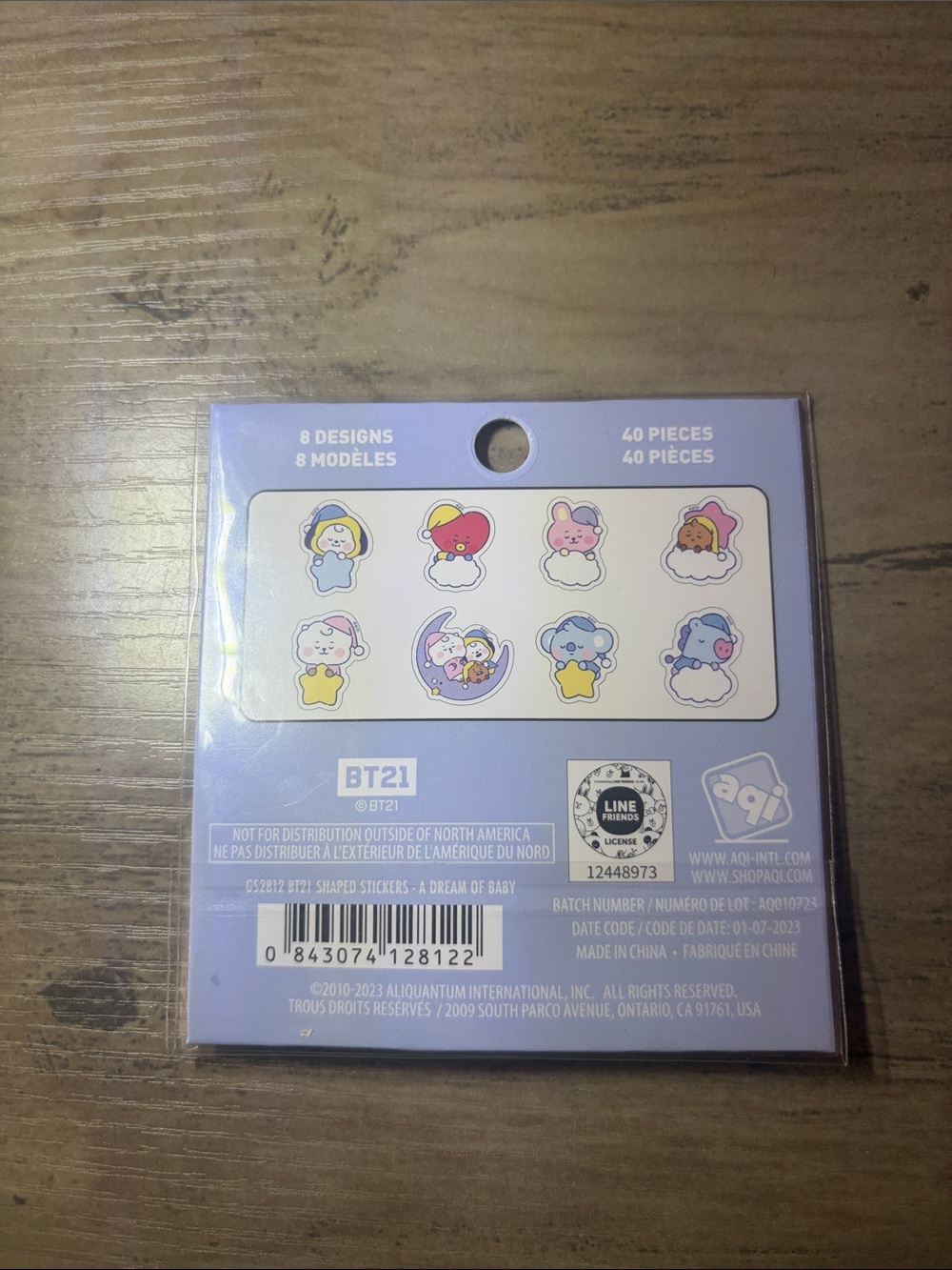 🆕👜🏝️🎉BT21 Official Character Sticker Pack Bundle Set of 3 NWT BTS K-Pop Cute Sta - Picture 3 of 7
